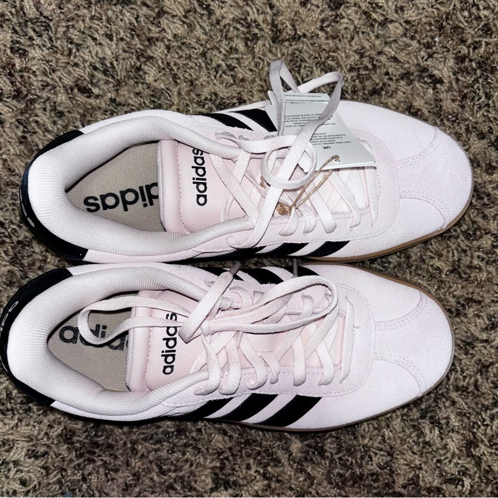 Adidas Women’s Pink Val Court Bold Sneakers Size 7 Platform Lift Shoes New - Picture 5 of 7